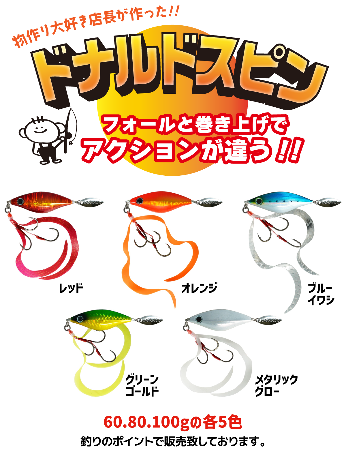 物作り大好き店長が作った「ドナルドスピン」フォールト巻き上げでアクションが違う!